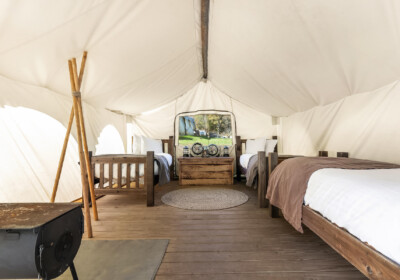 Safari 3 Twin tent at Under Canvas