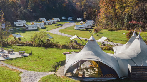 Camp at Under Canvas Great Smoky Mountains