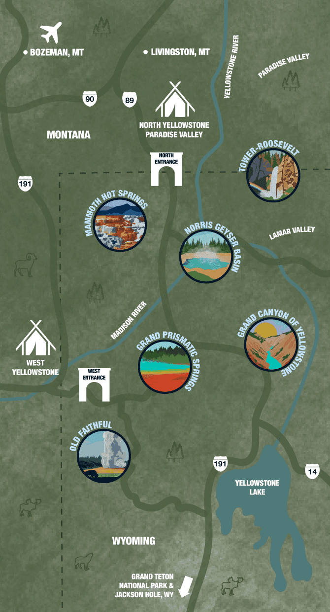 Yellowstone Regional Illustration