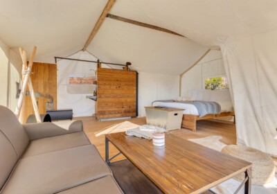 Under Canvas Suite Tent Interior View