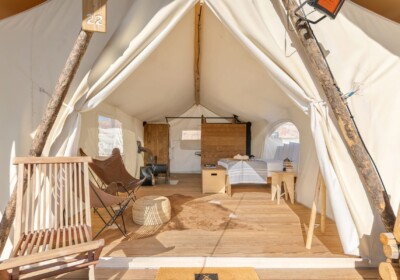 Under Canvas Moab Stargazer Tent Interior