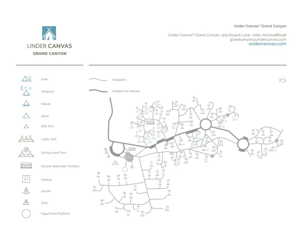 Grand Canyon Camp Map 2022