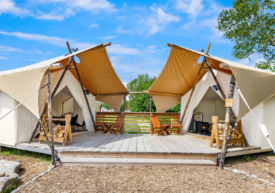 Cadillac Mountain Suite exterior at Under Canvas Acadia