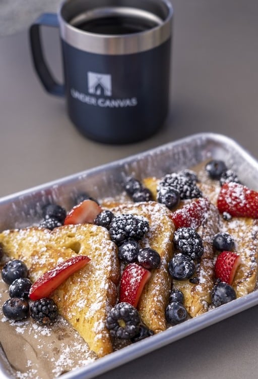 Under Canvas Breakfast Items