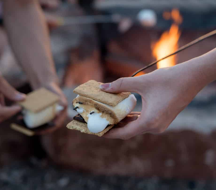 S'mores at Under Canvas