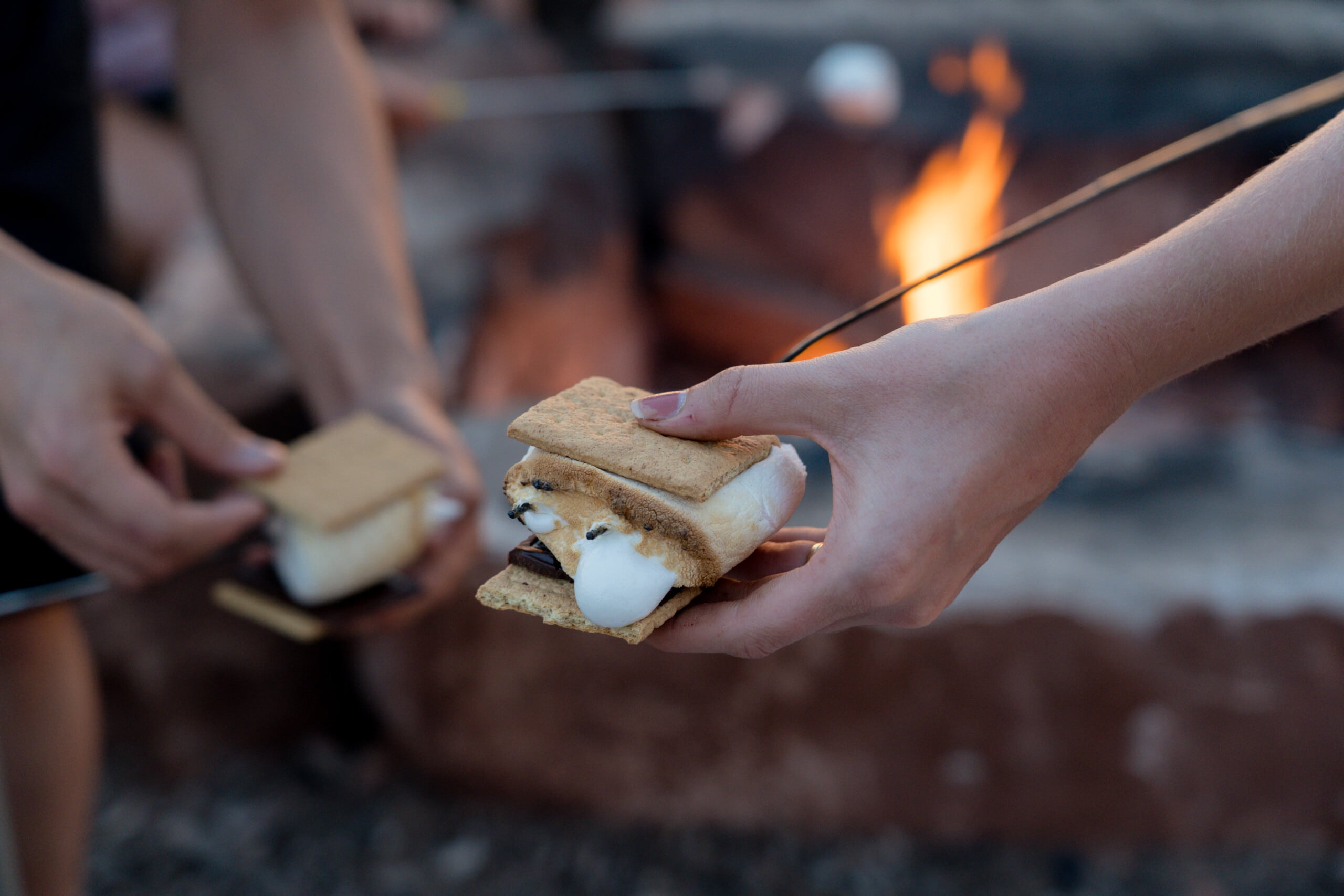 S'mores at Under Canvas