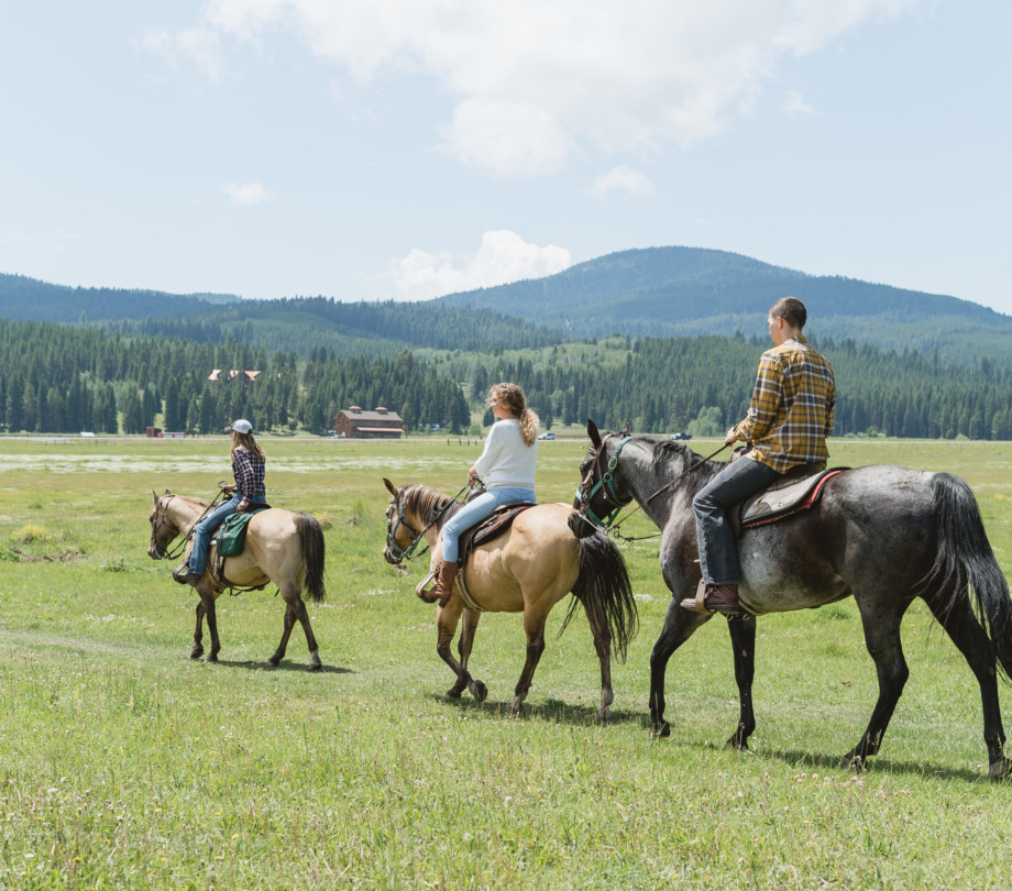 horseback riding Under Canvas Yellowstone