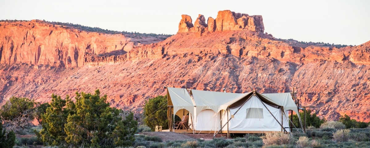 Suite Tent Exterior in Moab