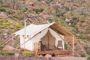 Under Canvas Deluxe Glamping Tent in Zion National Park