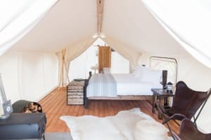 Under Canvas Deluxe Tent with Bathroom