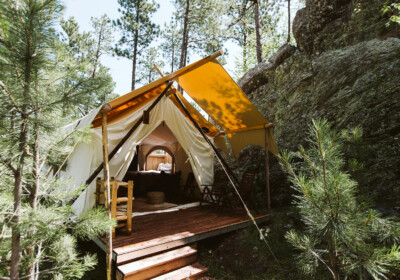 Under Canvas Rushmore Glamping Tent with Shadows