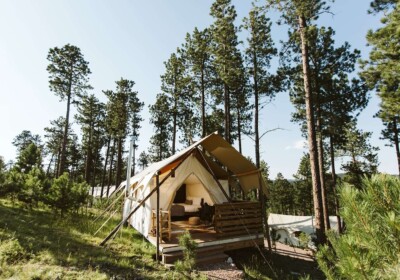 Under Canvas Mt. Rushmore Glamping Tent with Front Porch