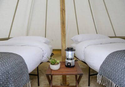 Under Canvas Tee Pee with beds