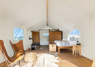 Under Canvas Yellowstone Stargazer Tent Interior