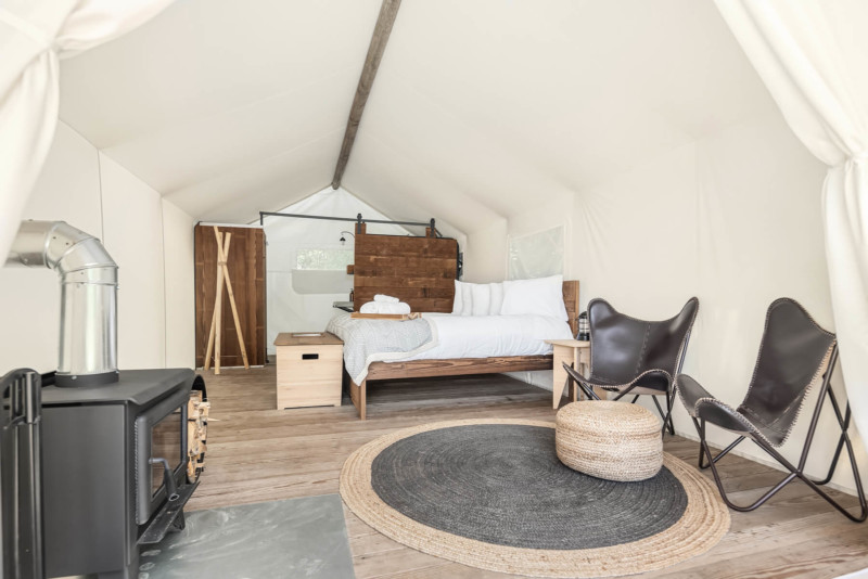 Deluxe Tent at Under Canvas Acadia
