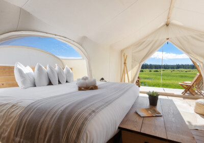 Under Canvas Yellowstone Stargazer Tent Interior