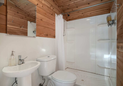 Under Canvas Communal Bathhouse Private Shower Room