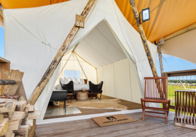 Under Canvas Yellowston Safari Tent Exterior