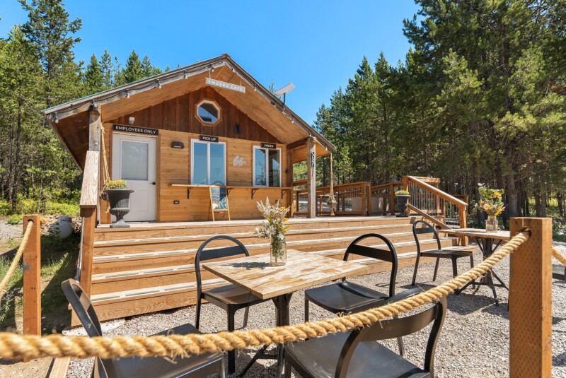 View of Dining Space Under Canvas Glacier