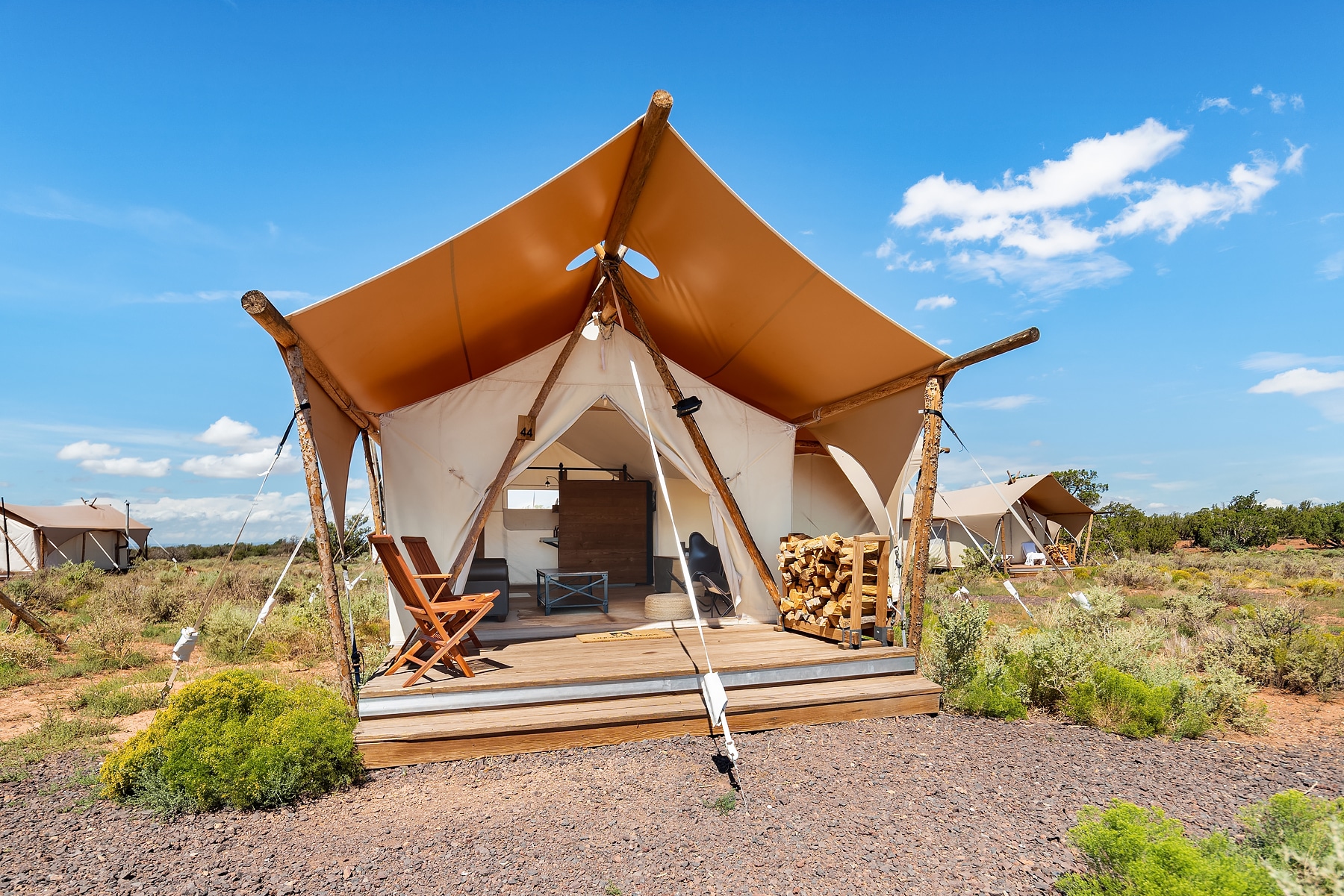 Exterior View of Suite Tent at Under Canvas Grand Canyon