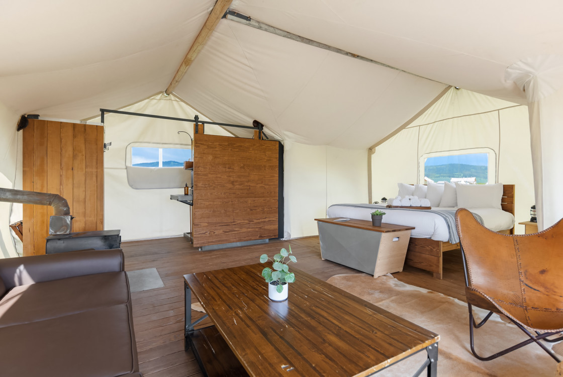 Under Canvas Yellowstone Suite Interior