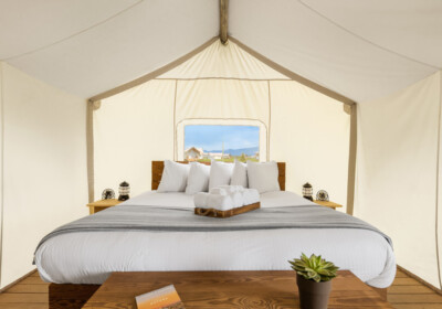 Under Canvas Yellowstone Suite Tent King Bed