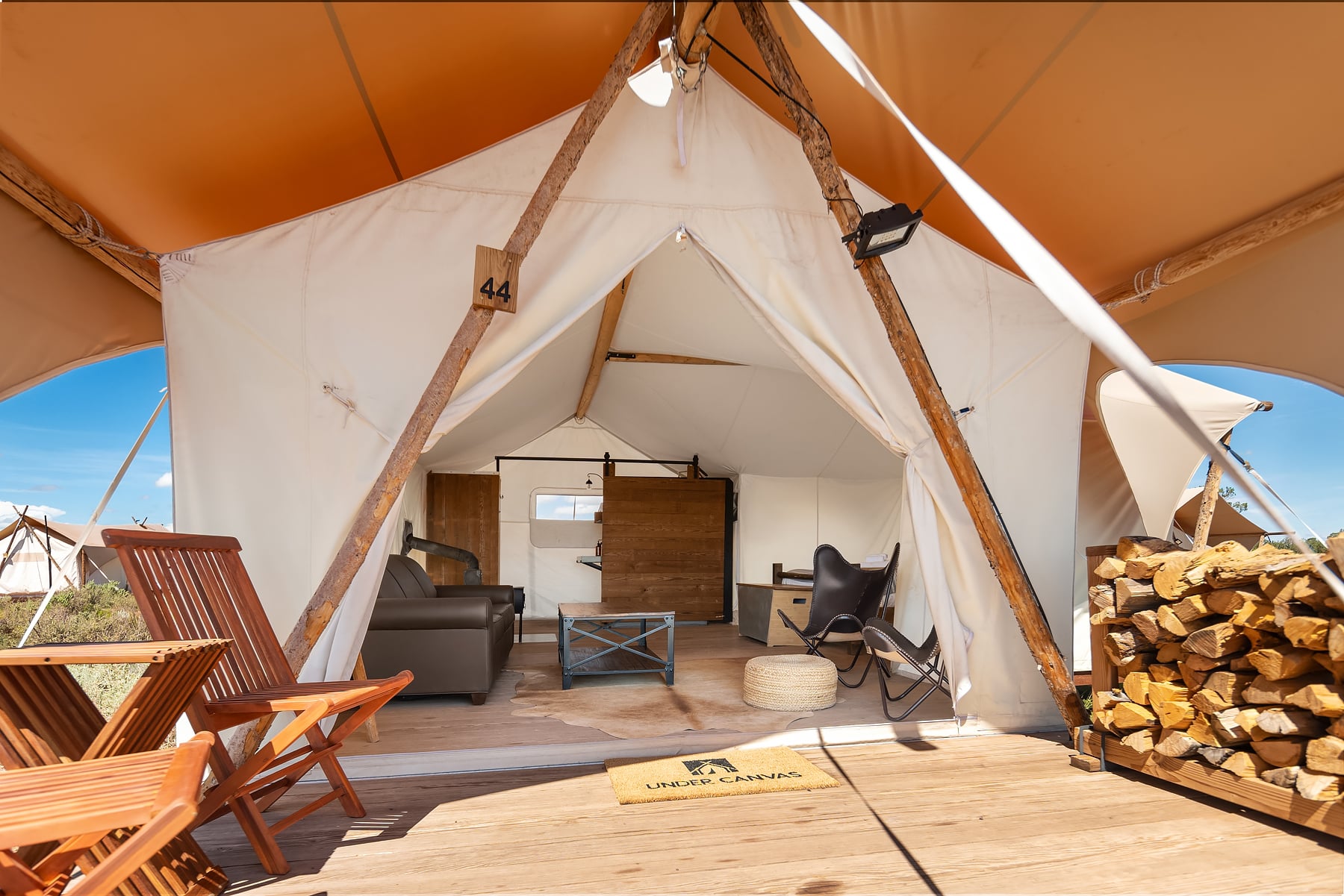 Exterior View of a Suite Tent at Under Canvas Grand Canyon