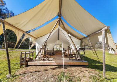 Safari 3 Twin tent at Under Canvas Great Smoky Mountains