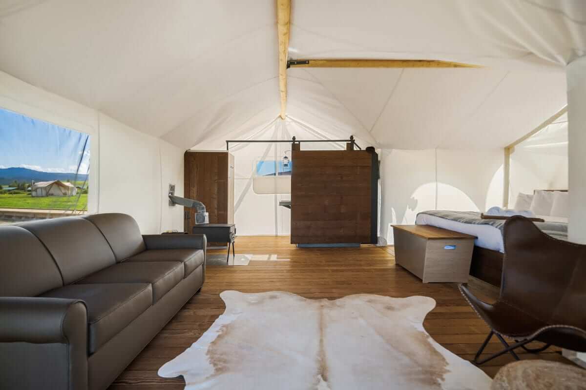 Suite Tent Interior Yellowstone