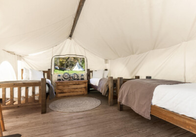 Safari 3 Twin tent at Under Canvas