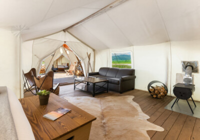 Under Canvas Yellowstone Madison River Suite Interior