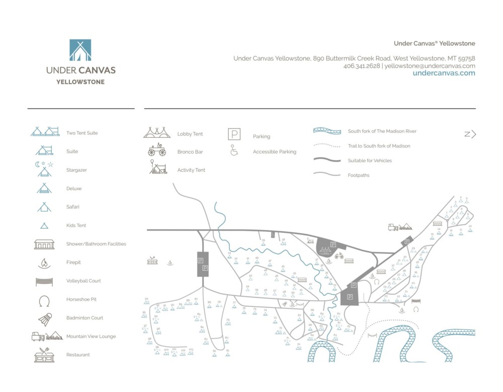 Yellowstone Camp Map 2022