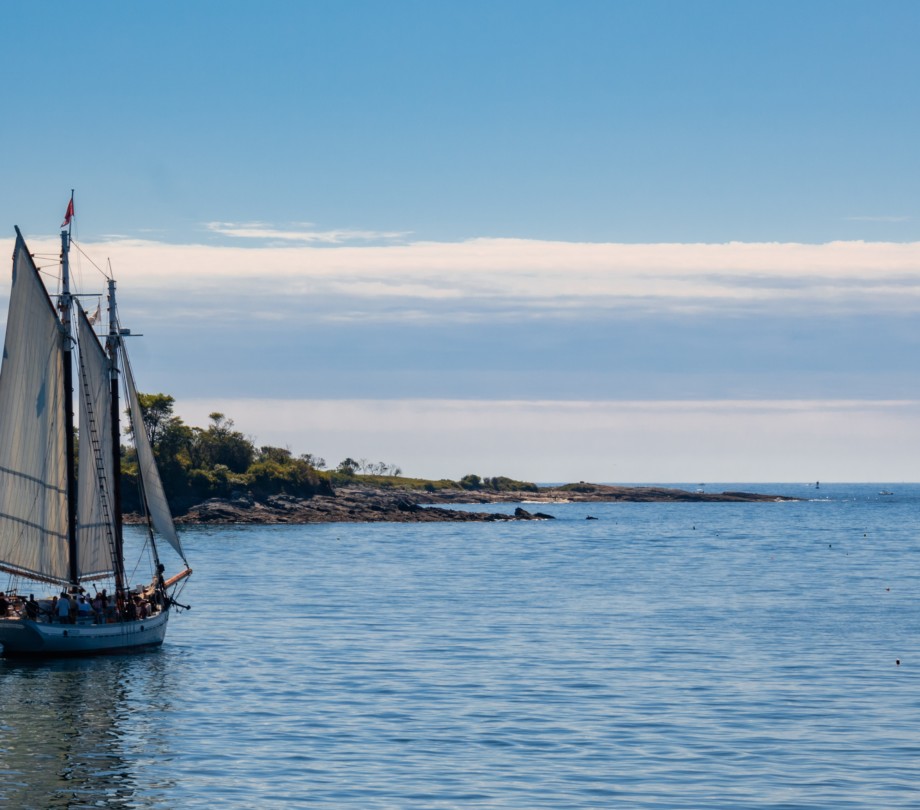Sailboat in Maine waters
