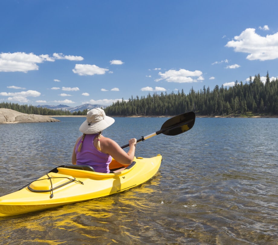 Kayaking at Pine Lake