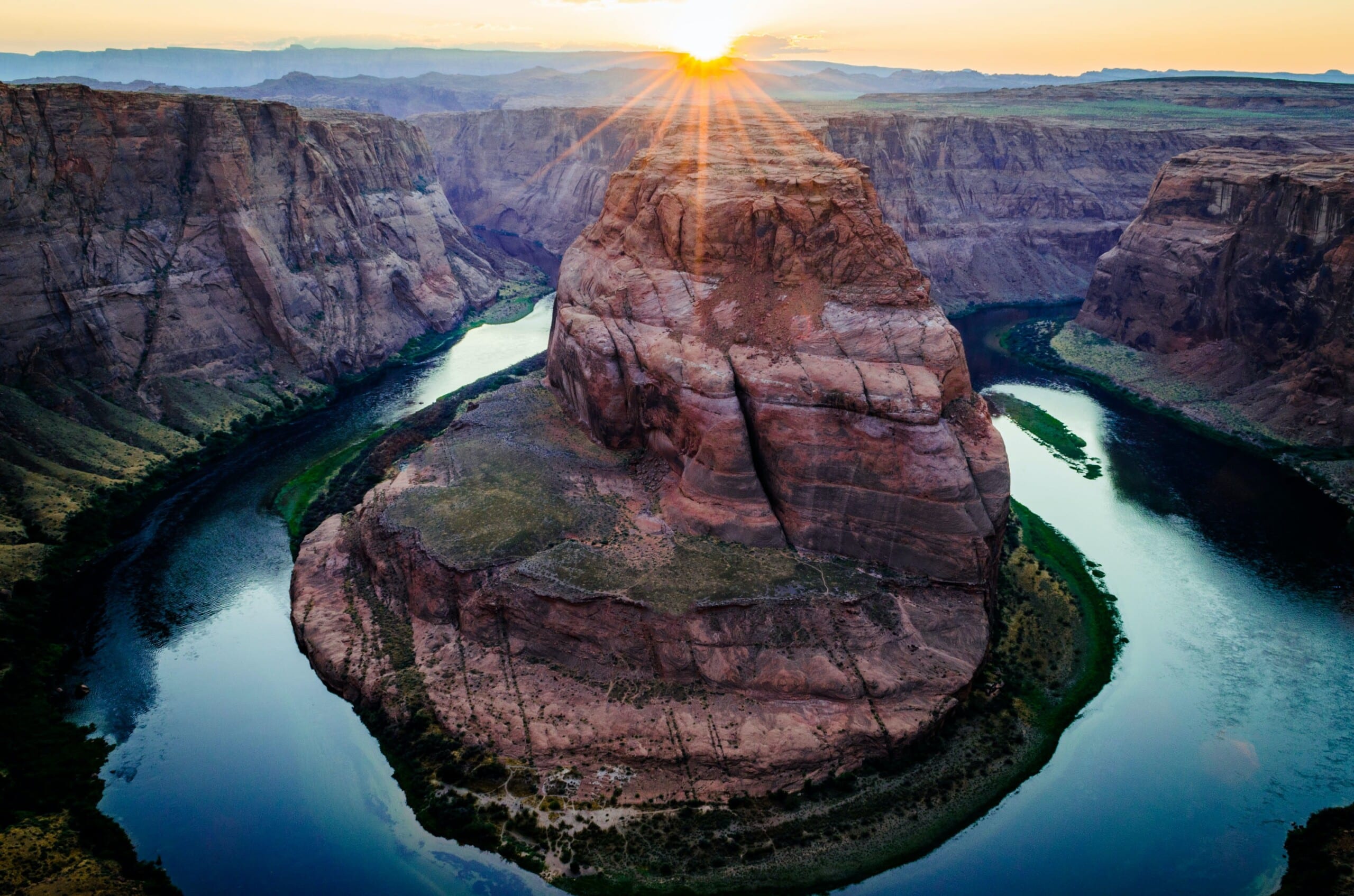 Sunset view at Horseshoe Bend