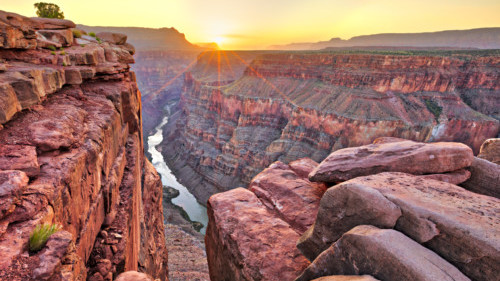 A view of the Grand Canyon near the Under Canvas Grand Canyon location.