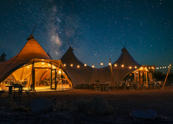 Milkyway over Under Canvas Grand Canyon