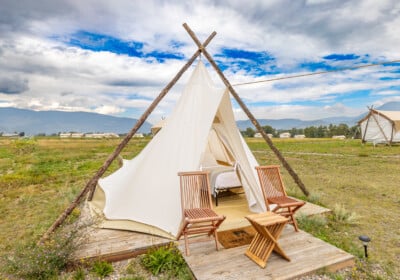 Suite with Kids Tent at Under Canvas North yellowstone