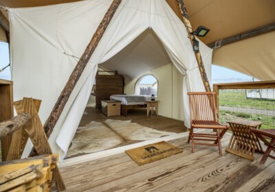 Stargazer Tent at Under Canvas North Yellowstone