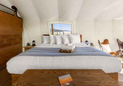 Under Canvas Yellowstone Deluxe Tent Bed