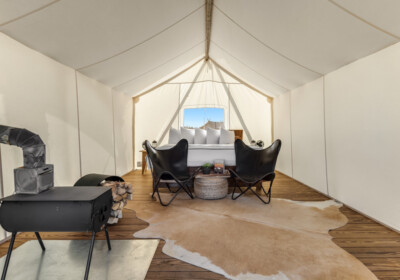 Under Canvas Yellowstone Safari King Interior