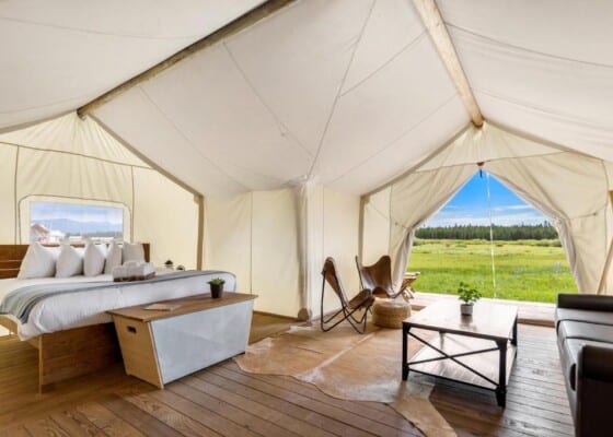 Under Canvas West Yellowstone Stargazer Tent