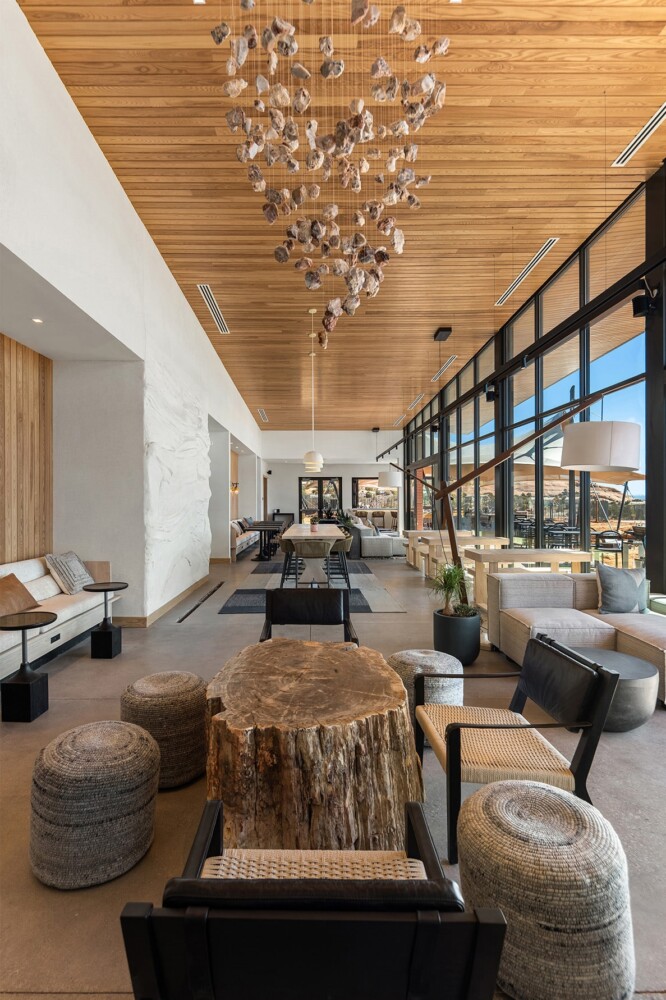 View of ULUM Moab's Lobby Lounge