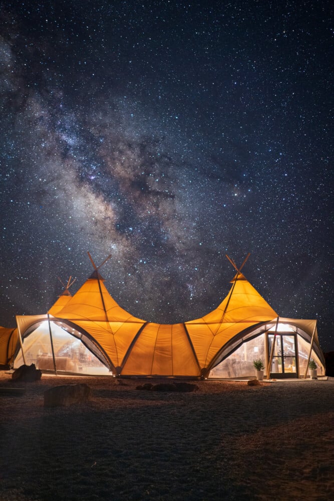 Main Lobby tent at Lake Powell