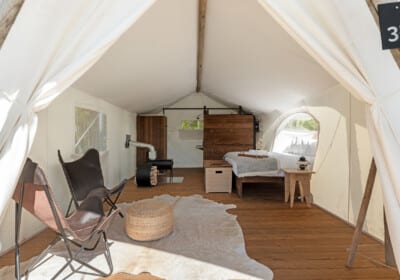 Stargazer tent at Under Cavas White Mountains