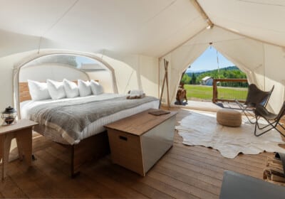 Stargazer tent at Under Cavas White Mountains