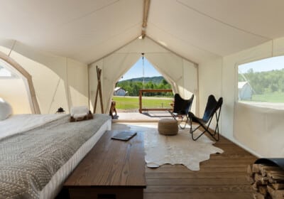 Stargazer tent at Under Cavas White Mountains