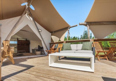 Mount Washington Suite at Under Canvas White Mountains.