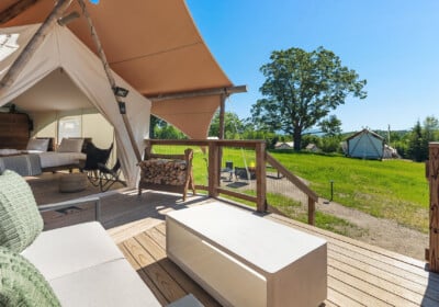 Mount Washington Suite at Under Canvas White Mountains.