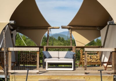 Mount Washington Suite at Under Canvas White Mountains.